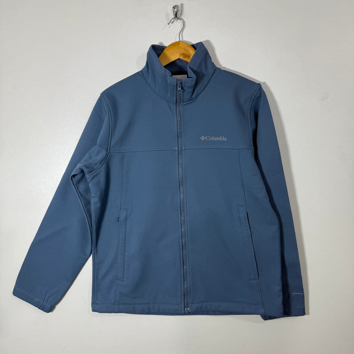 COLUMBIA OMNI SHEILD SOFT SHELL WINDBREAKER JACKET INNER FLEECE