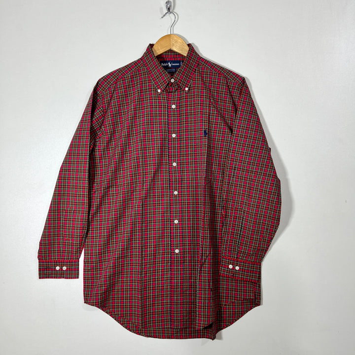 RALPH LAUREN POLO BUTTON DOWN CHECKERED SHIRT