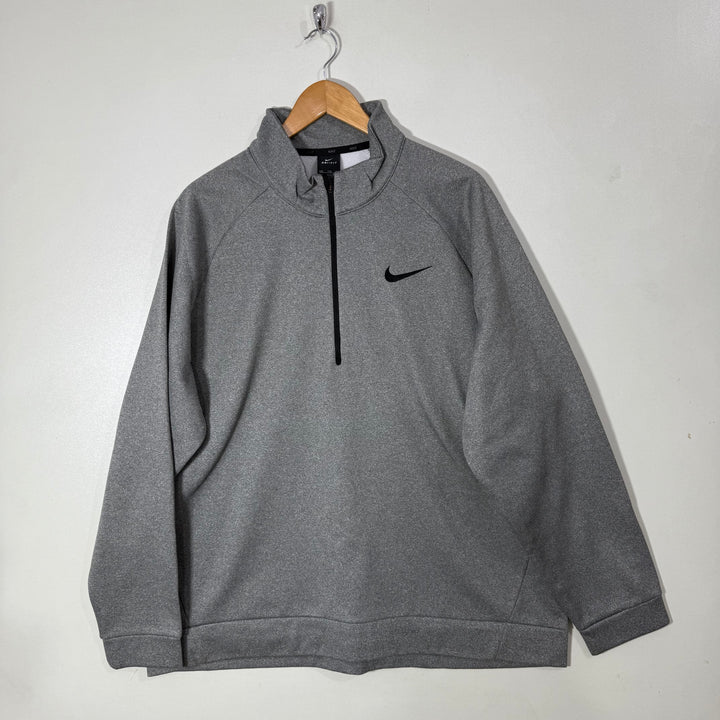 NIKE DRI FIT SPORT PULLOVER INNER FLEECE GREY COLOUR
