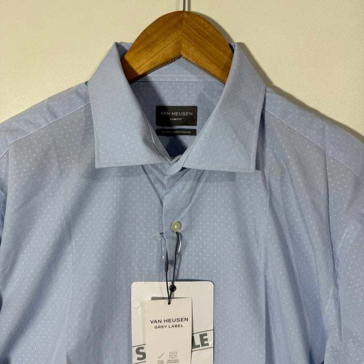 VAN HEUSEN SLIM FIT BAMBOO SOFT TOUCH SEMI FORMAL SHIRT BRAND NEW WITH STRETCH