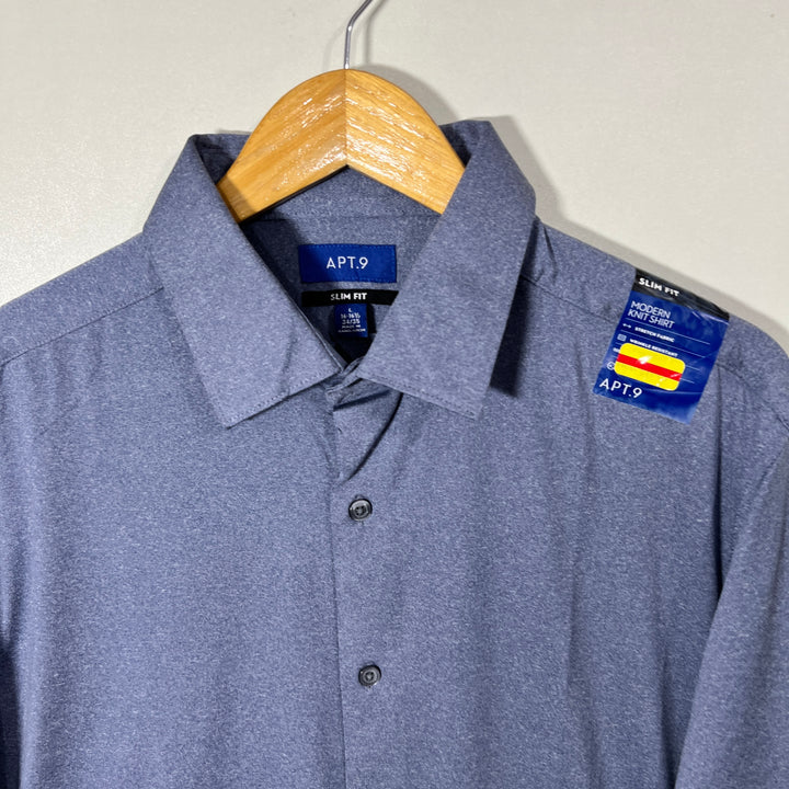 APT.9 SLIM FIT MODERN KNIT SHIRT BRAND NEW WITH STRETCH