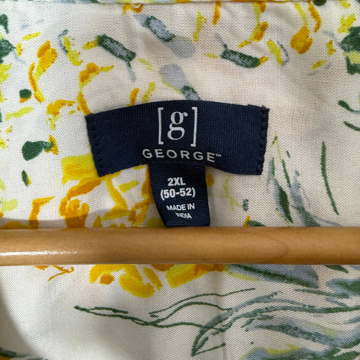 GEORGE HALF SLEEVES SAFARI COLLAR HAWAI SHIRT BRAND NEW (65)