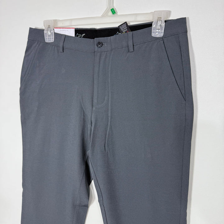 GREG NORMAN TEXTURED STRAIGHT FIT PERFORMANCE PANT WITH STRETCH GREY COLOUR