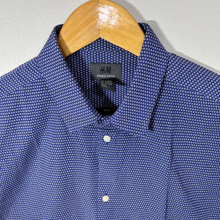 H&M SLIM FIT CASUAL  COTTON