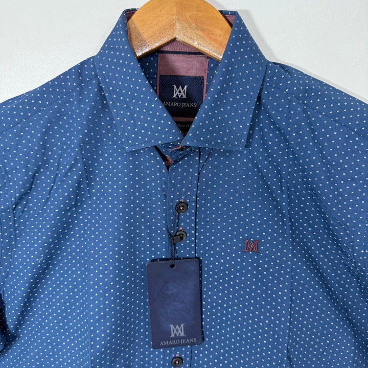 AMARO JEANS BUTTON DOWN HALF SLEEVES COTTON SHIRT BRAND NEW
