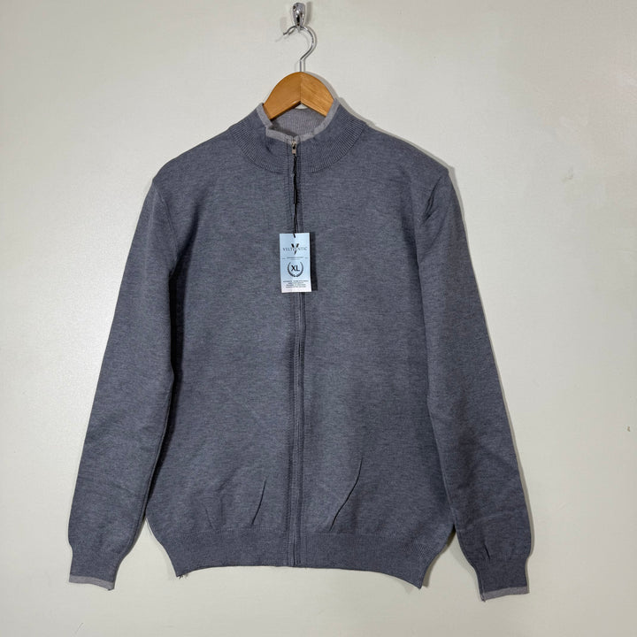 VELTHENTIC FULL ZIP SWEATER BRAND NEW GREY COLOUR