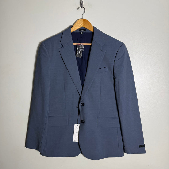 EXPRESS SLIM FIT WRINKLE RESISTANT MACHINE WASHABLE 4 WAY STRETCH BLAZER COAT BRAND NEW