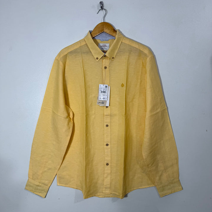 SPRINGFEILD REGULAR FIT  BUTTON DOWN LINEN SHIRT BRAND NEW