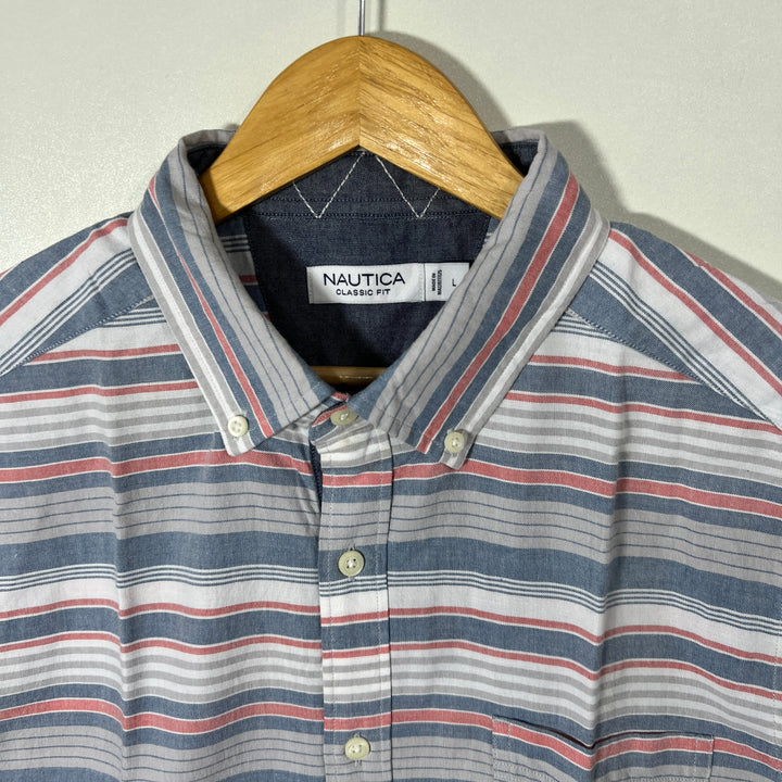 NAUTICA BUTTON DOWN HALF SLEEVES SHIRT