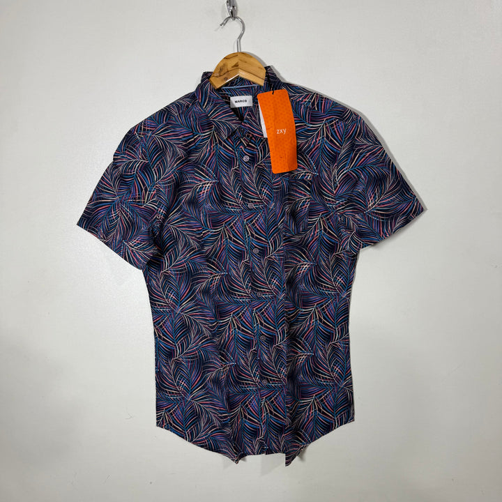 MARCS PRINTED HALF SLEEVES COTTON SHIRT BRAND NEW