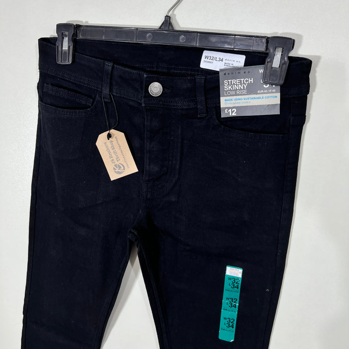 DENIM &CO SKINNY FIT DENIM PANT BRAND NEW WITH STRETCH BLACK COLOUR