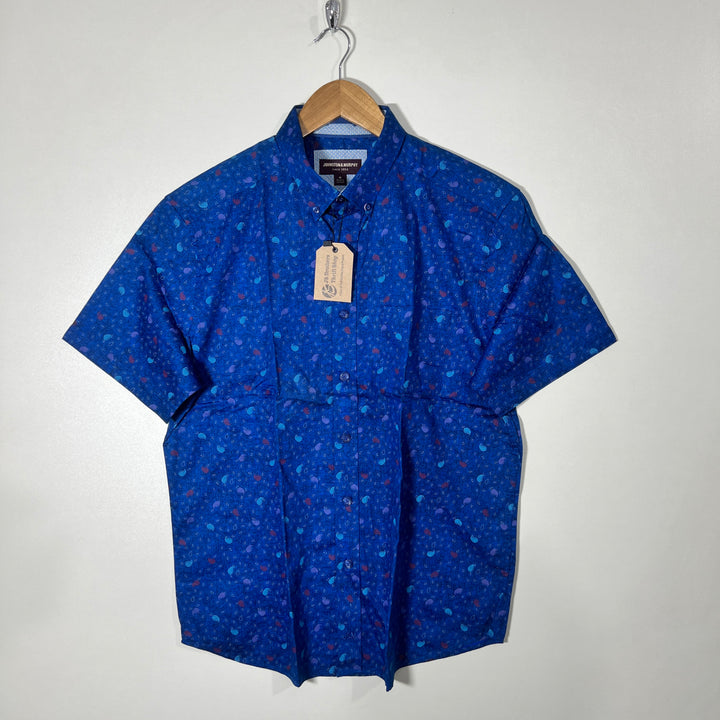 JOHNSTON & MURPHY BUTTON DOWN HALF SLEEVES SHIRT