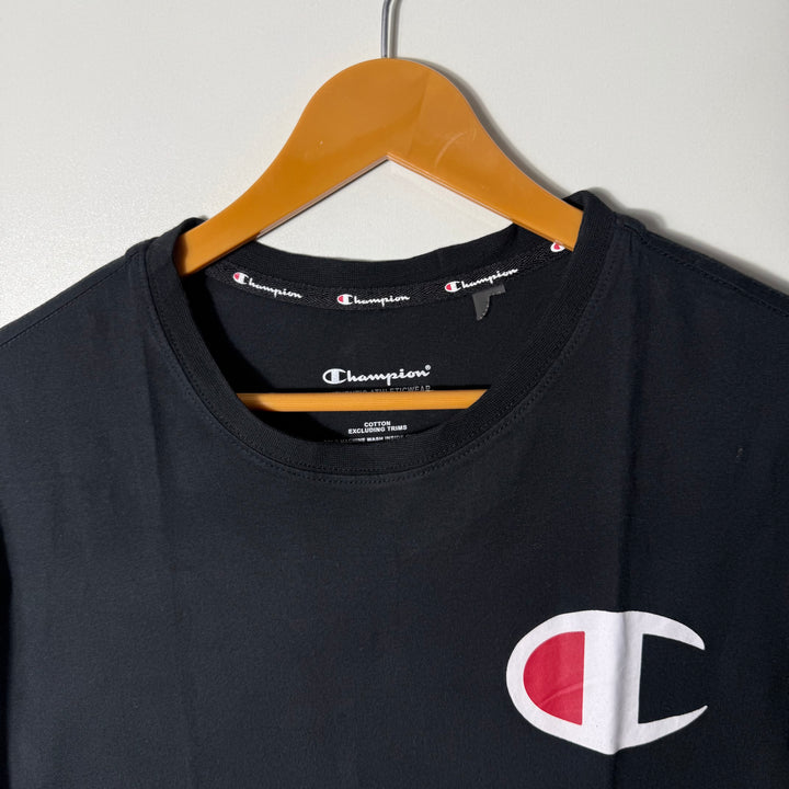CHAMPION COTTON TSHIRT BLACK COLOUR