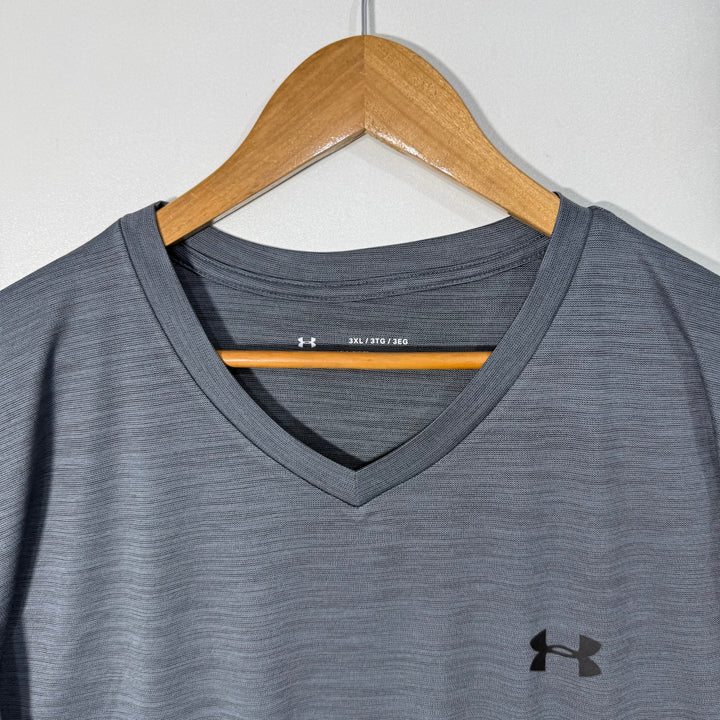 NIKE DRI FIT V NECK SPORT TSHIRT GREY COLOUR