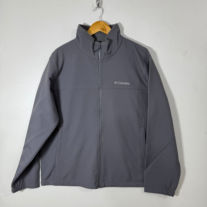 COLUMBIA SOFT SHELL WINDBREAKER JACKET INNER FLEECE GREY COLOUR