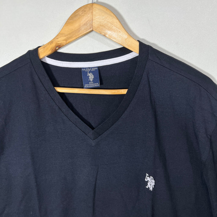 US POLO ASSN V NECK COTTON TSHIRT BRAND NEW
