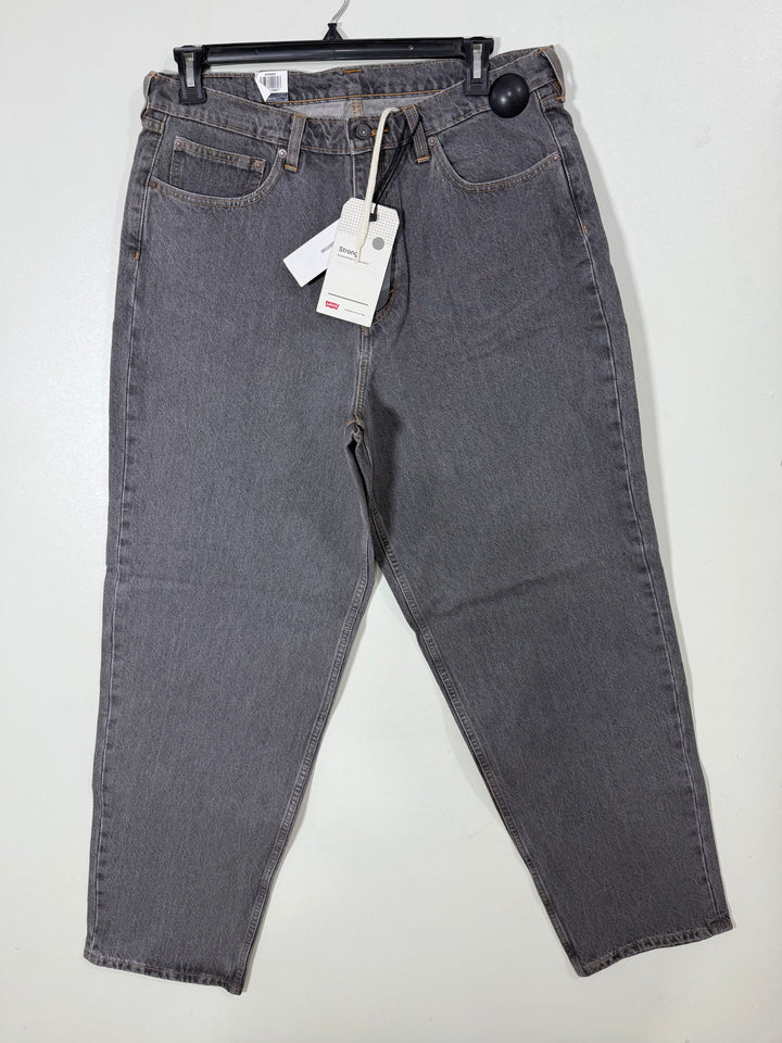 LEVIS SUPER BAGGY FIT DENIM PANT BRAND NEW GREY COLOUR WITHOUT STRETCH