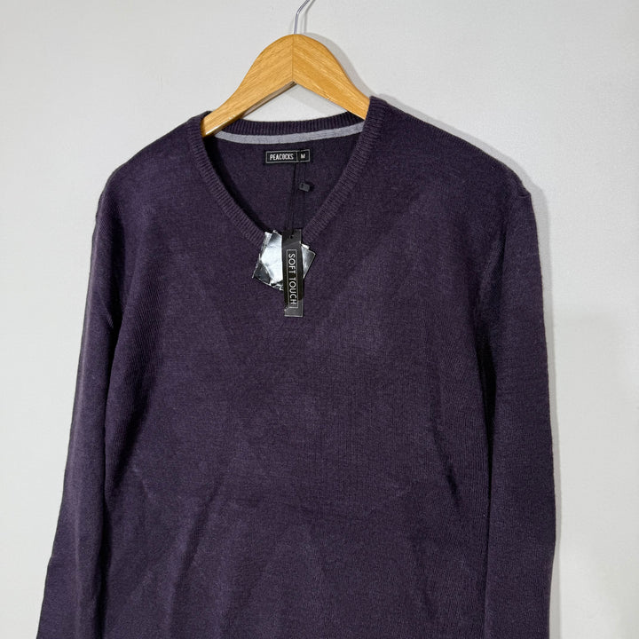 PEACOCKS V NECK COTTON SWEATER BRAND NEW