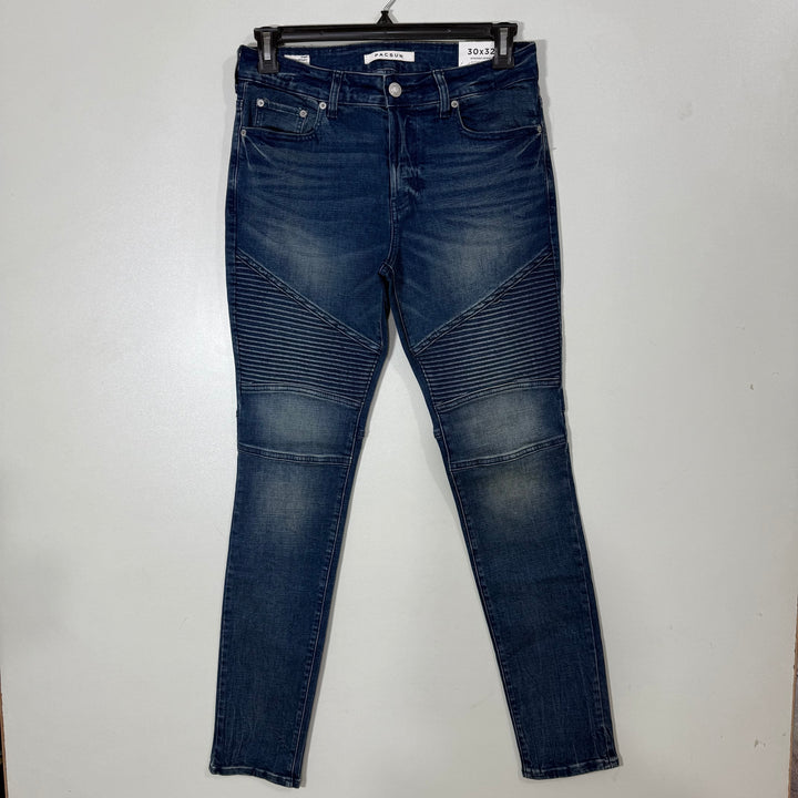 PACSUN STACKED SKINNY FIT EIPPED JEANS PANT BRAND NEW WITH STRETCH