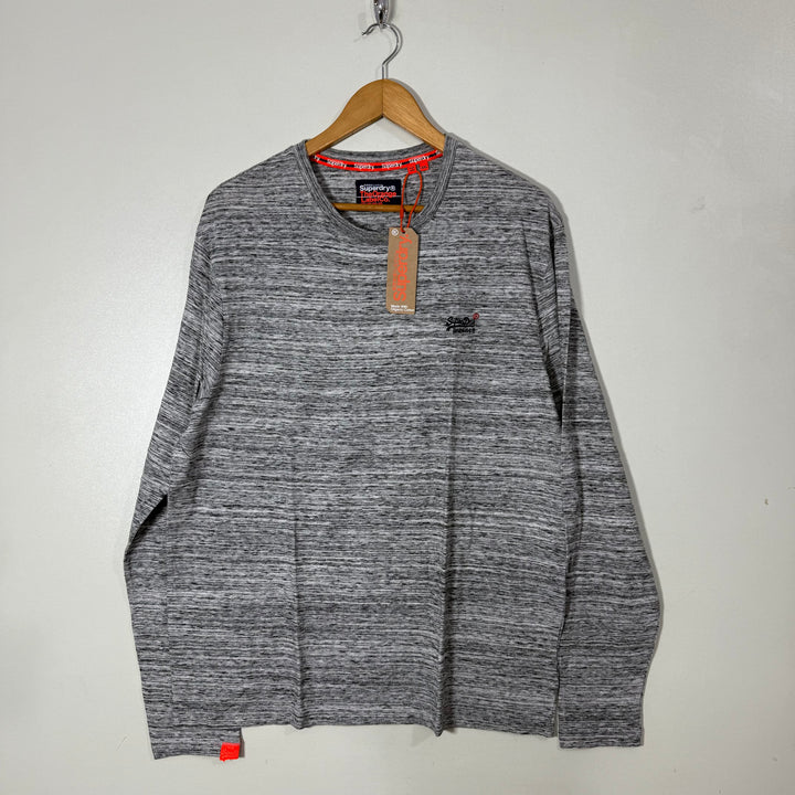 SUPERDRY LONG SLEEVES COTTON TSHIRT BRAND NEW