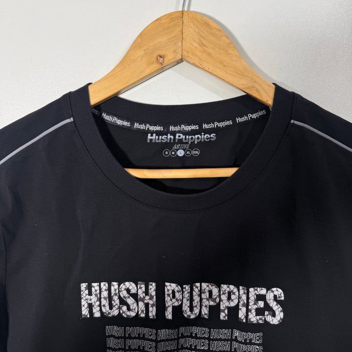 HUSH PUPPIES COTTON TSHIRT BLACK COLOUR