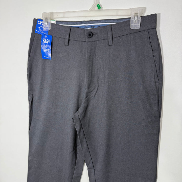 HAGGAR SLIM FIT PERFORMANCE FLEX COOL RIGHT MACHINE WASHABLE WRINKLE FREE DRESS PANT BRAND NEW WITH STRETCH