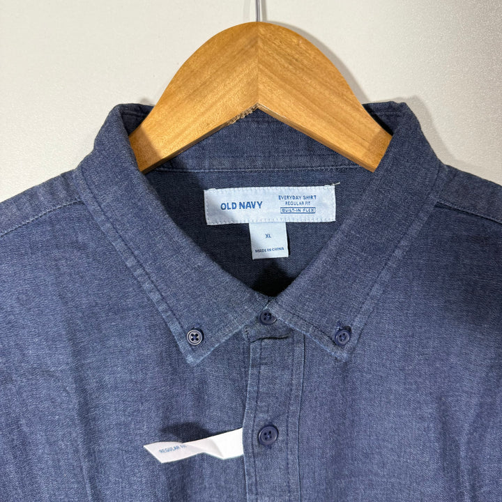 OLD NAVY BUTTON DOWN OXFORD COTTON SHIRT BRAND NEW WITH STRETCH