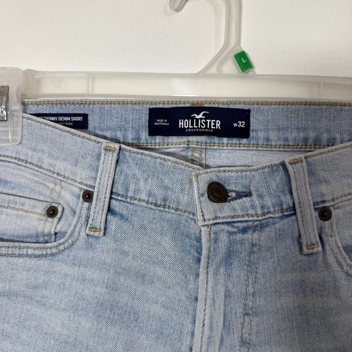 HOLLISTER SKINNY FIT DENIM SHORT WITH STRETCH