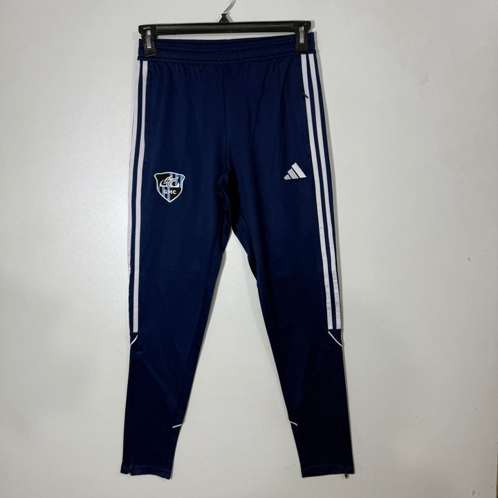 ADIDAS AEROREADY SPORT TROUSER WITH SIDE ZIP POCKETS BLUE COLOUR