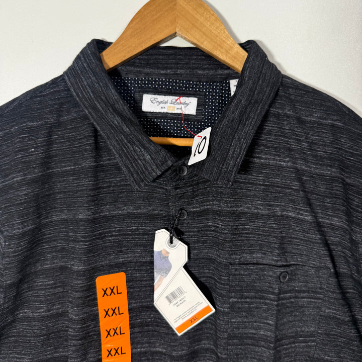 ENGLISH LAUNDRY COTTON POLO TSHIRT BRAND NEW GREY COLOUR HELLO