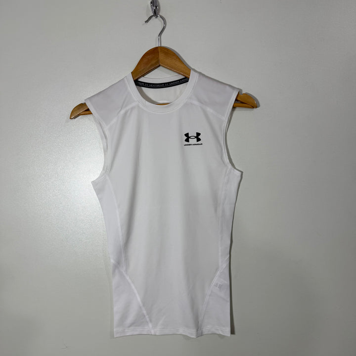 UNDER ARMOUR HEATGEAR SPORT COMPRESSION SLEEVES LESS WHITE COLOUR