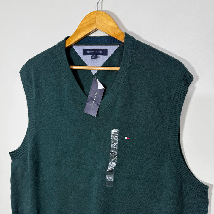 TOMMY HILFIGER COTTON SLEEVES LESS SWEATER BRAND NEW