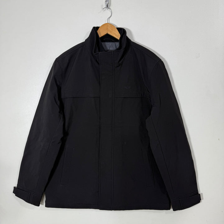 DOCKERS SOFT SHELL WINDBREAKER JACKET BLACK COLOUR