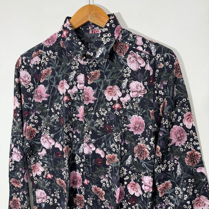 H&M PRINTED CASUAL COTTON SHIRT