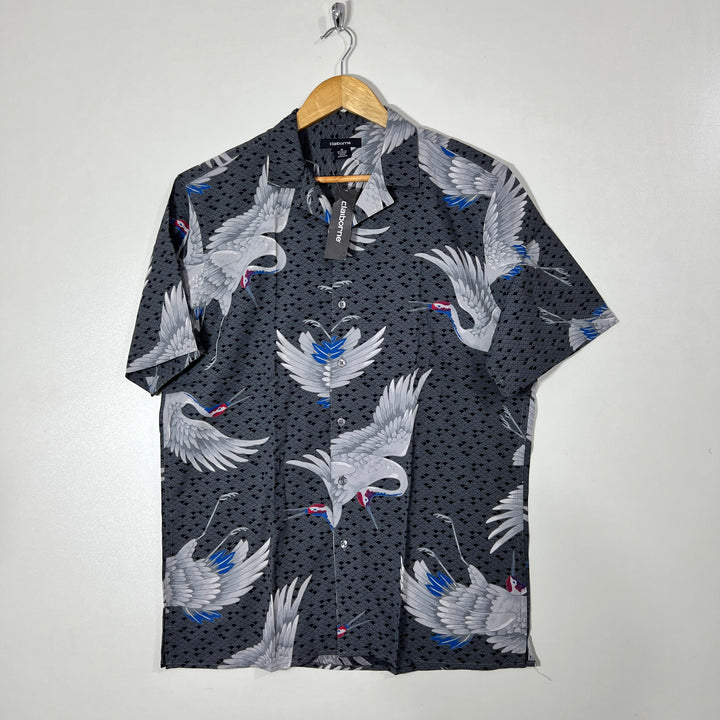 CLAIBORNE SAFARI COLLAR HALF SLEEVES COTTON SHIRT BRAND NEW