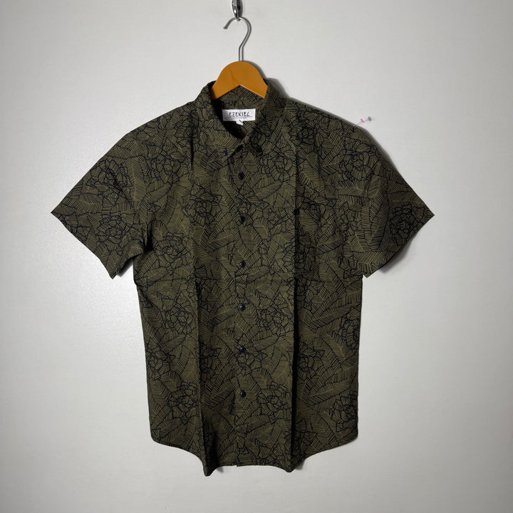 EZEKIEL BUTTON DOWN HALF SLEEVES COTTON SHIRT