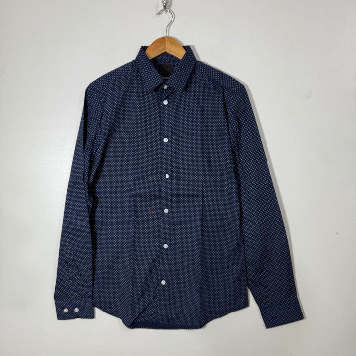 H&M SLIM FIT COTTON SHIRT BLUE COLOUR