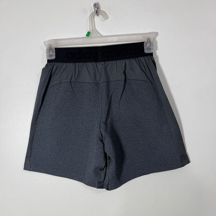 ADIDAS TECH FLEECE SPORT SHORT WITH SIDE ZIP POCKETS GREY COLOUR