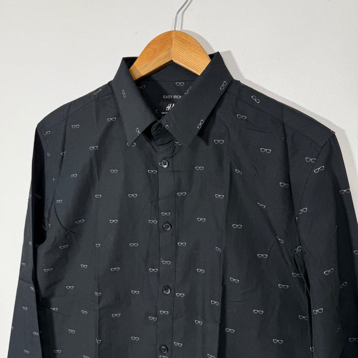 H&M PRINTED CASUAL COTTON SHIRT