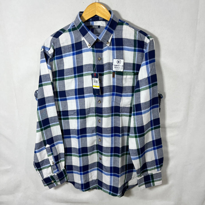 IZOD BUTTON DOWN FLANNEL SHIRT BRAND NEW