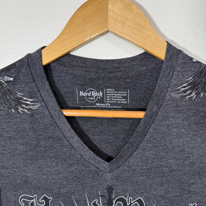 HARD ROCK V NECK COTTON TSHIRT