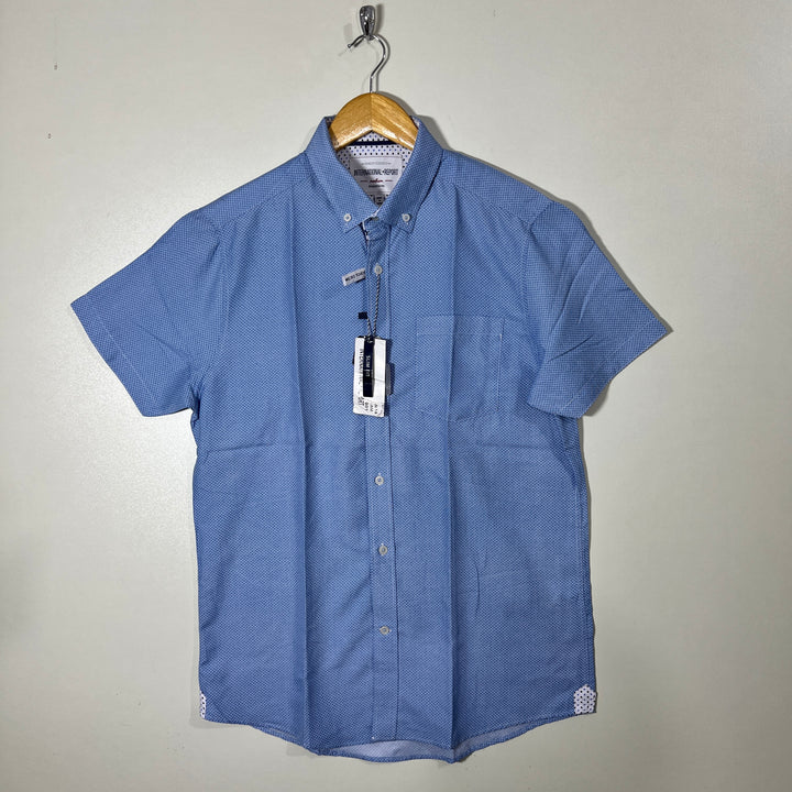 INTERNATIONAL REPORT BUTTON DOWN HALF SLEEVES SHIRT BRAND NEW