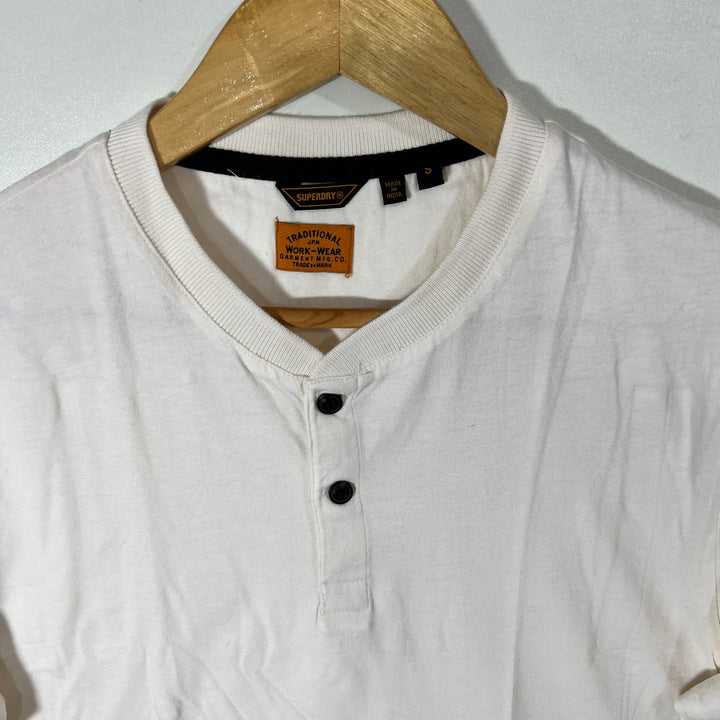 SUPERDRY HENLEY COLLAR CITTON TSHIRT