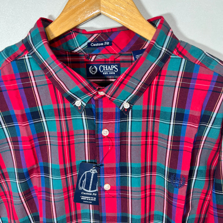 CHAPS BUTTON DOWN CASUAL COTTON SHIRT BRAND NEW
