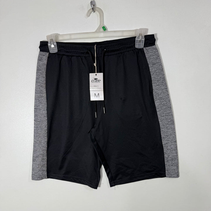 CRANE PERFORMANCE SPORT SHORT BRAND NEW BLACK COLOUR ONE SIDE BACK ZIP POCKETS