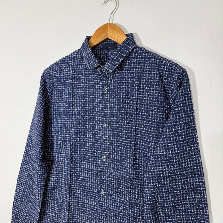ARMANI JEANS PRINTED COTTON SHIRT