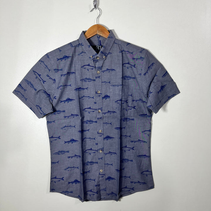 LE 31 BUTTON DOWN HALF SLEEVES SHIRT