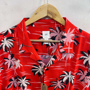 H&M SAFARI COLLAR HALF SLEEVES HAWAI SHIRT - JS BROTHERS 