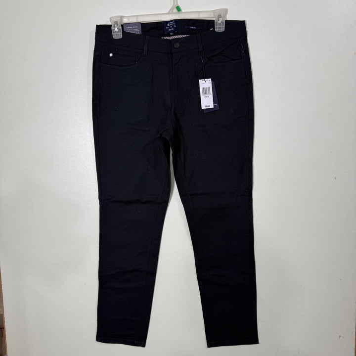 BEN SHERMAN SLIM FIT CHECKERED COTTON JEANS BRAND NEW WITHBSTRETCH DARK GREY COLOUR