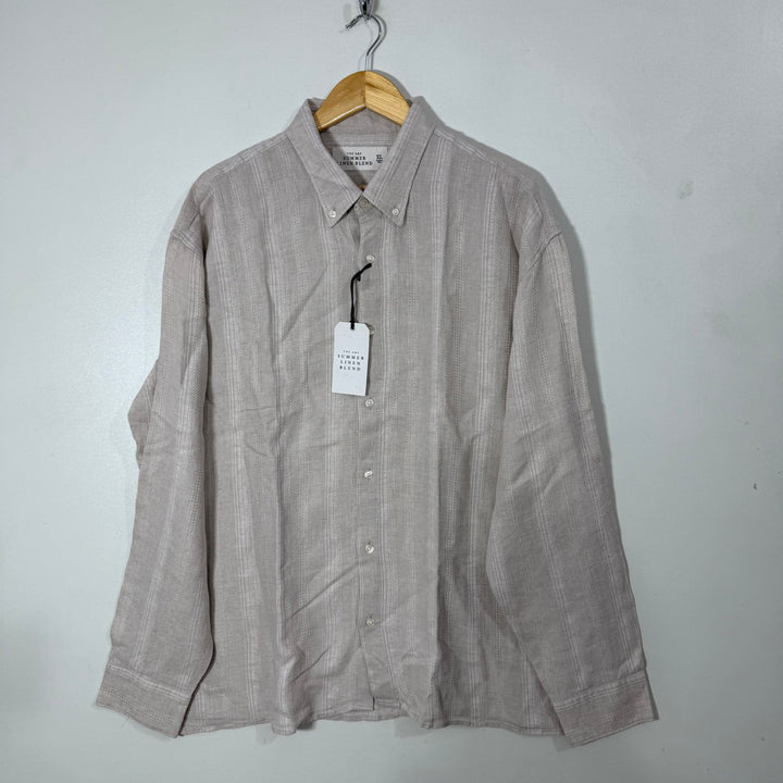 ABERCROMBIE & FITCH BUTTON DOWN LINNEN BLEND SHIRT BRAND NEW